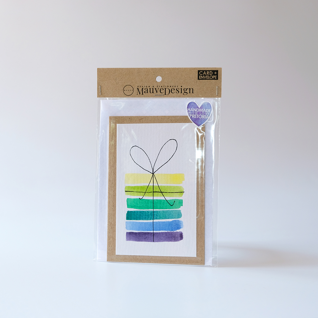 MauveDesign | 0045 | Card and Envelope set | Hand painted gift | Cool
