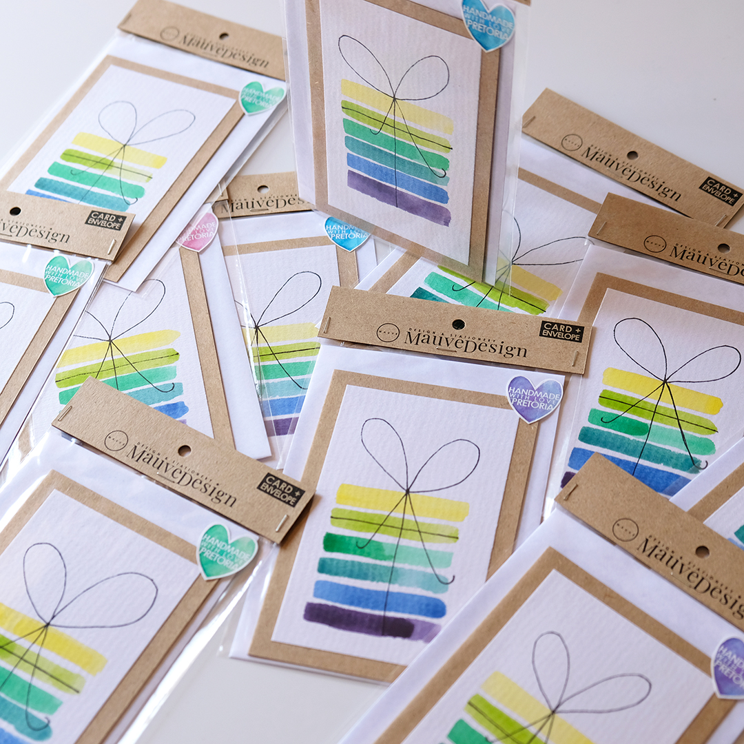 MauveDesign | 0045 | Card and Envelope set | Hand painted gift | Cool
