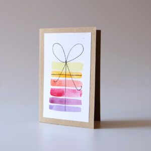 MauveDesign | 0046 | Card and Envelope set | Hand painted gift | Warm