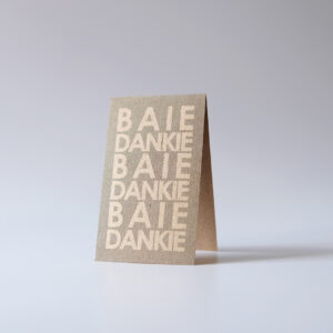 MauveDesign | 0011| Small Card | Lined | Baie dankie