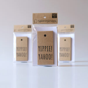 MauveDesign | 0083 | Gift tags | Yippie! Yahoo!