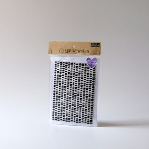 MauveDesign | 0111 | Card and Envelope set | Hand painted pattern | Stripes short