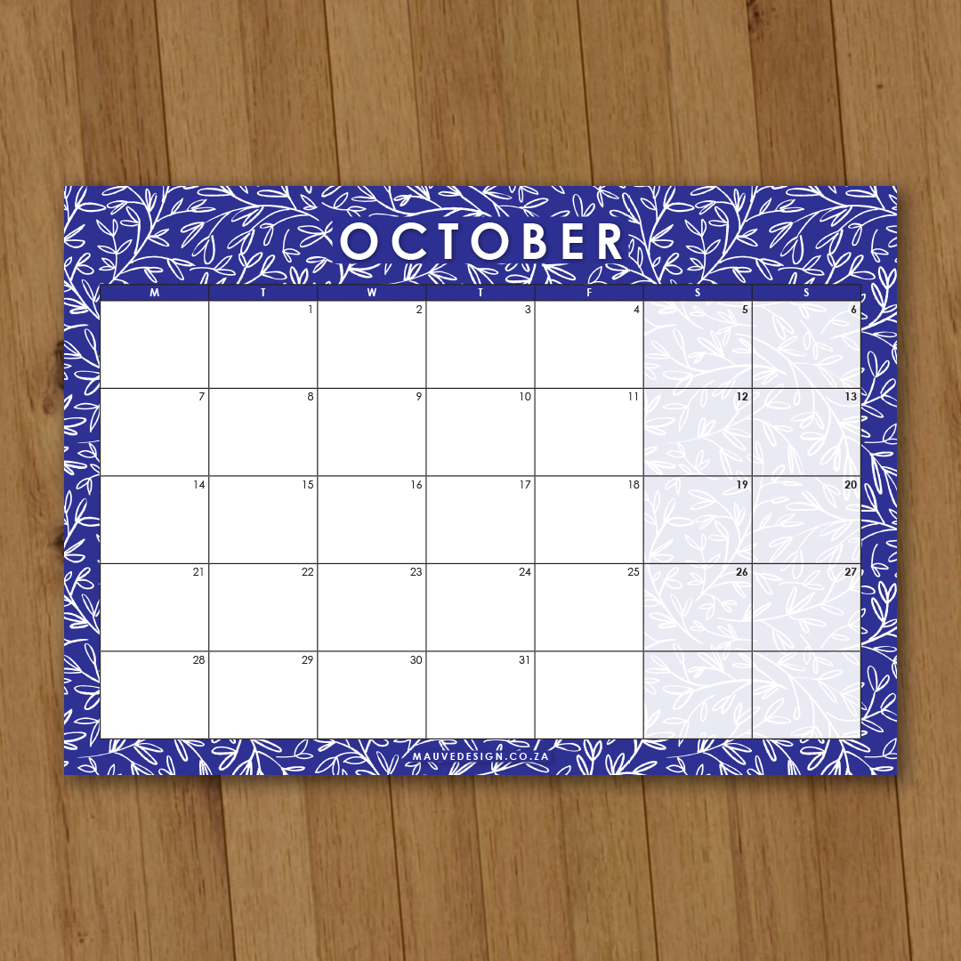 MauveDesign 2024 Calendar English