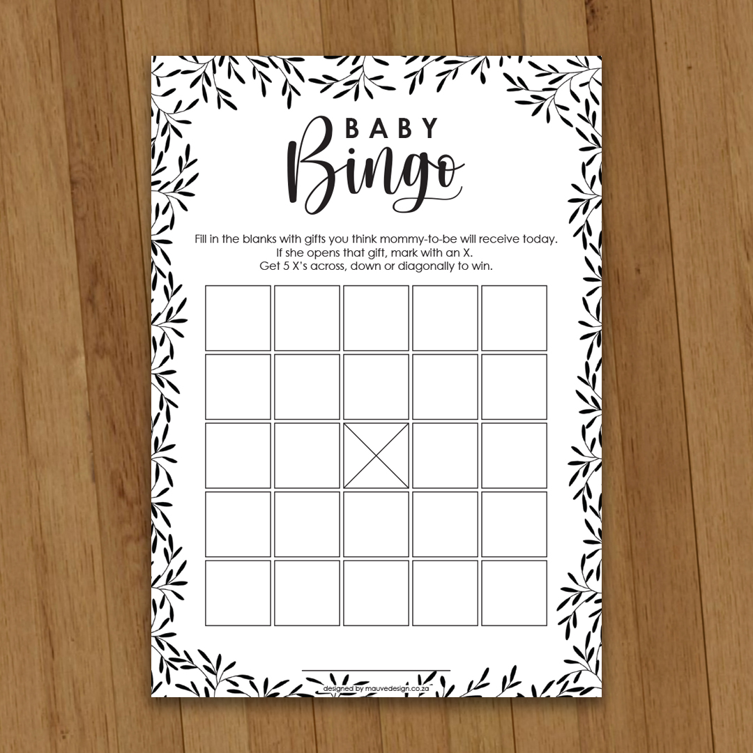 MauveDesign | Baby Shower game