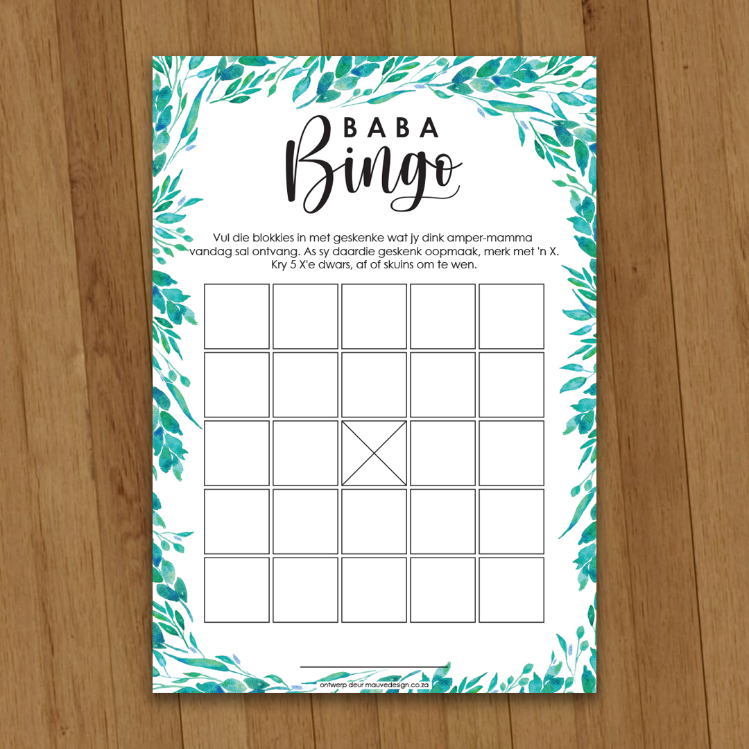 MauveDesign | Baby Shower game