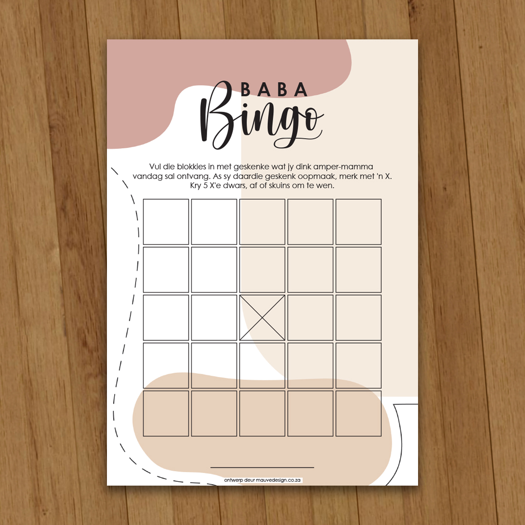MauveDesign | Baby Shower game
