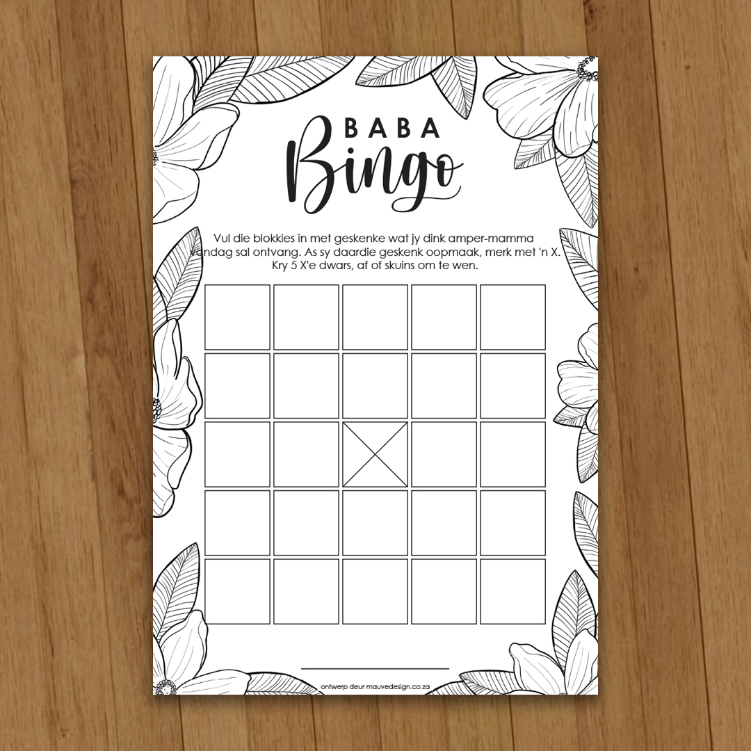 MauveDesign | Baby Shower game