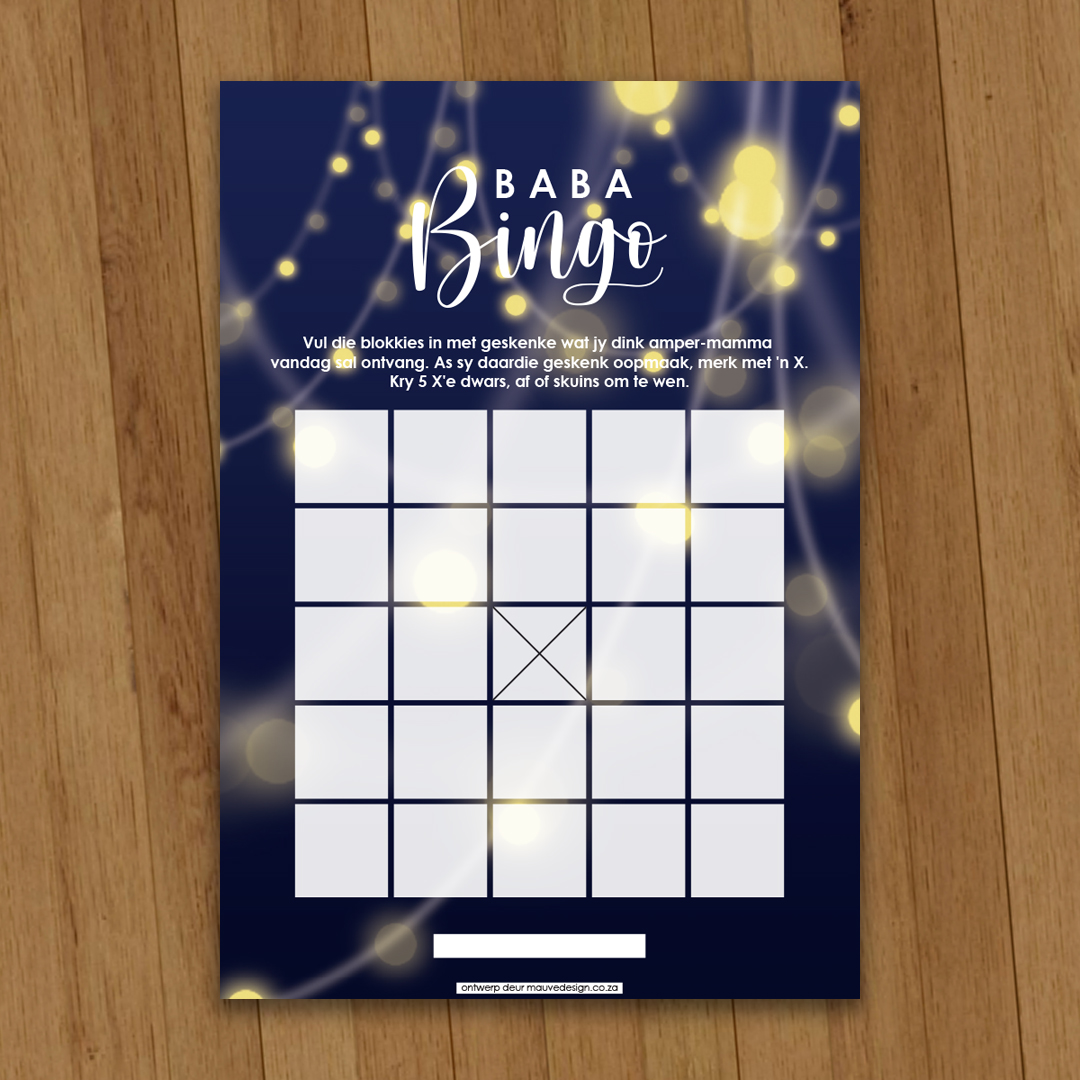 MauveDesign | Baby Shower game