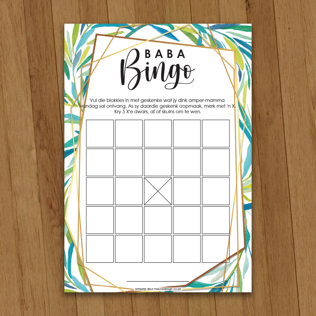 MauveDesign | Baby Shower game