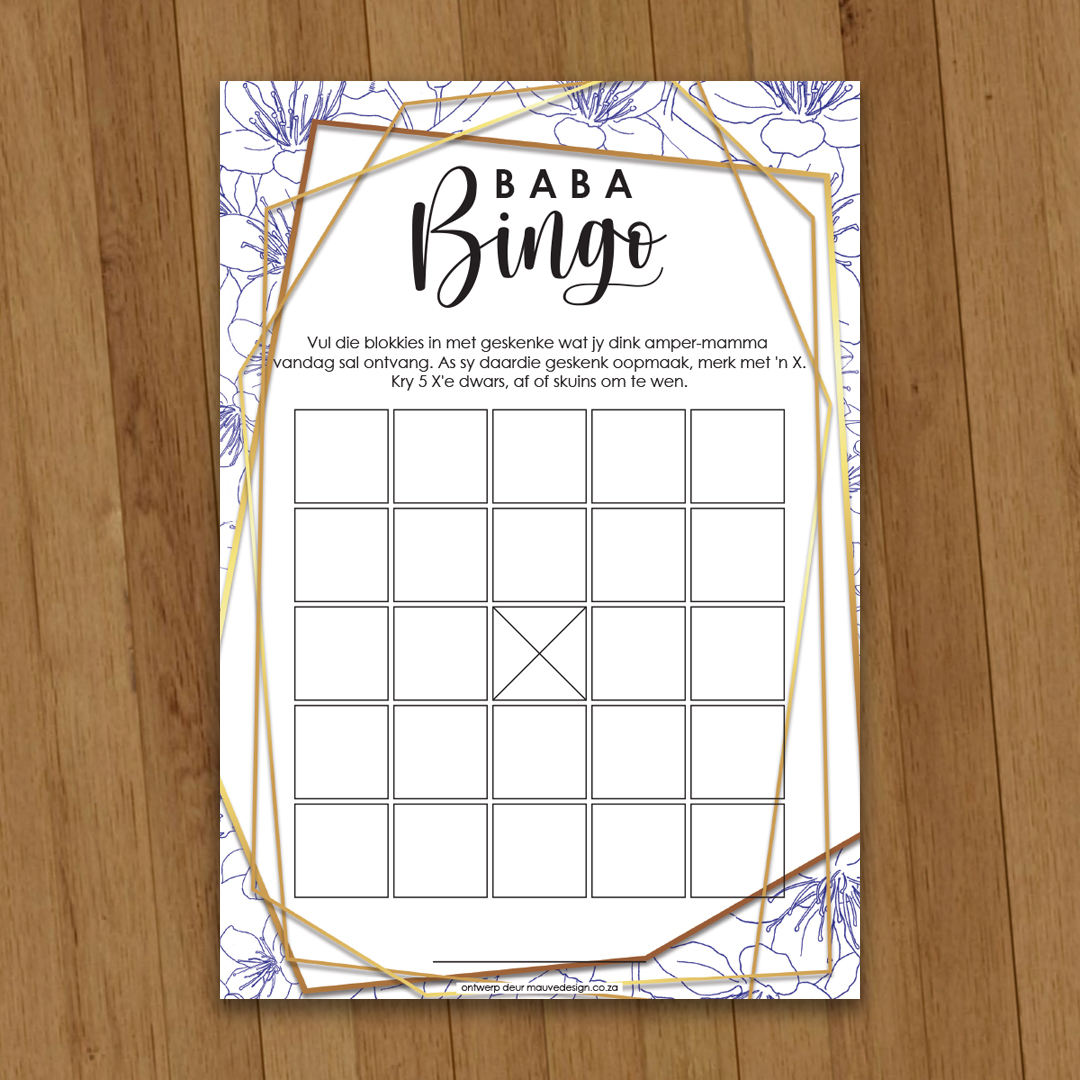 MauveDesign | Baby Shower game