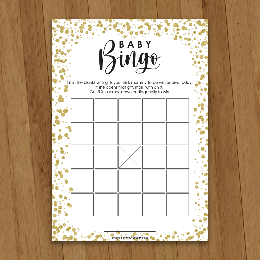 MauveDesign | Baby Shower game