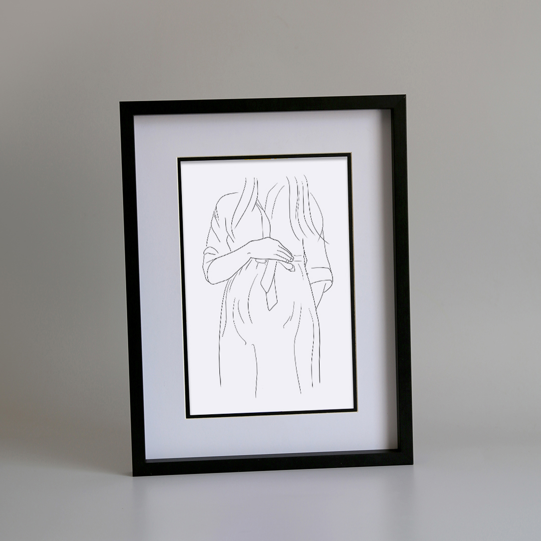 MauveDesign | 0723 | Line drawing | Pregnancy 3