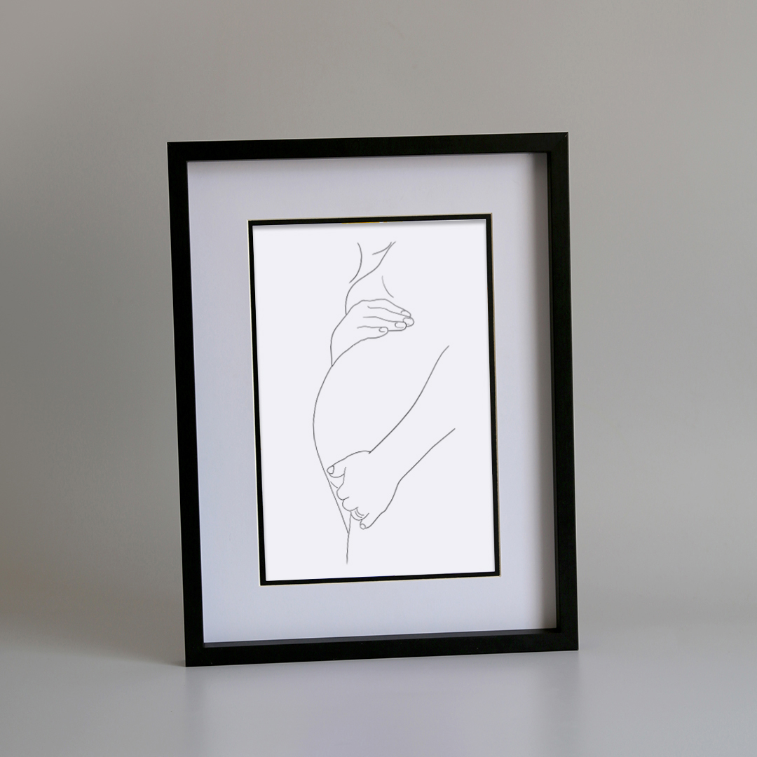 MauveDesign | 0726 | Line drawing | Pregnancy 4