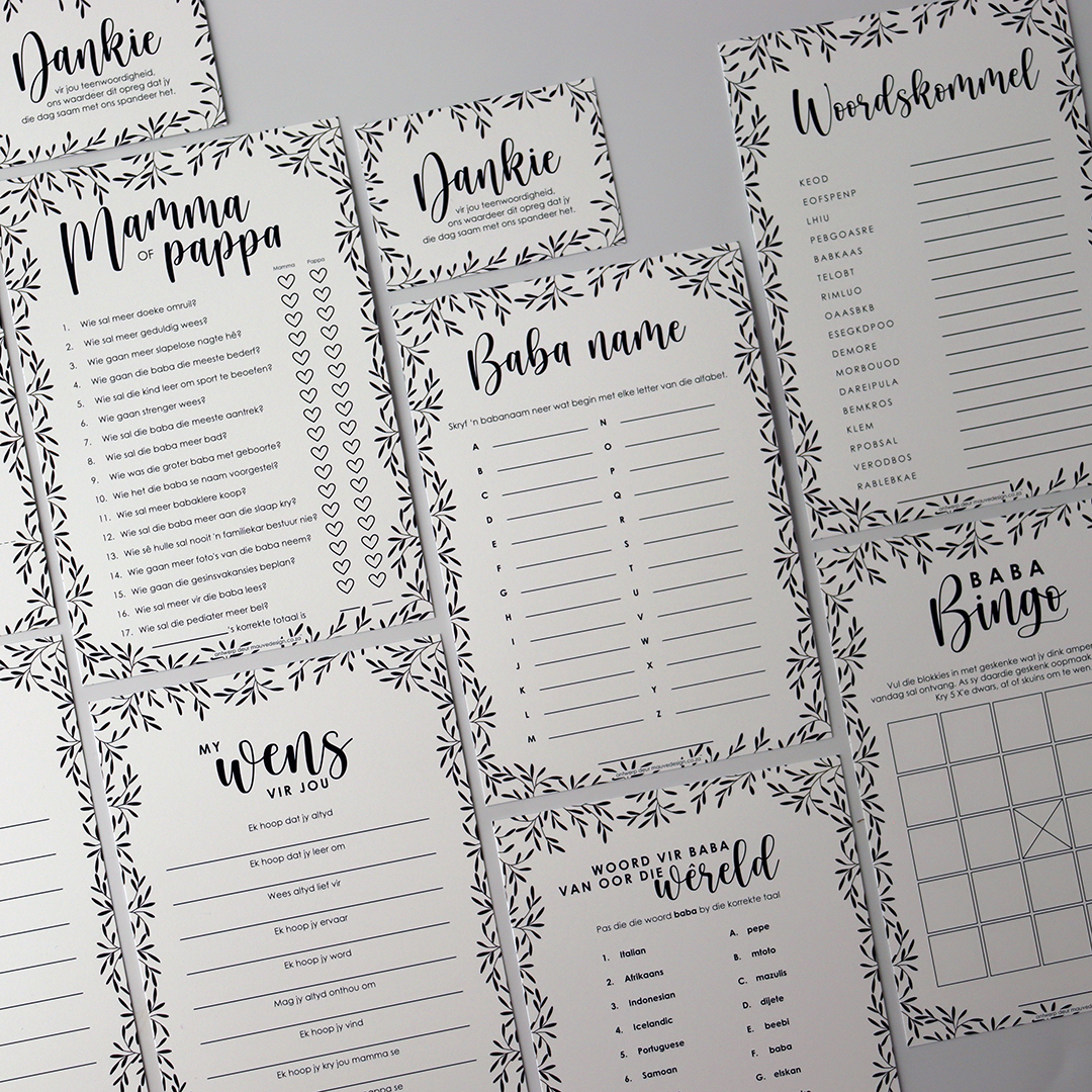 MauveDesign baby shower game, Baby names, baba name, Baby bingo, baba bingo, Word shuffle, Woordskommel, Mom and Dad, Mamma en Pappa