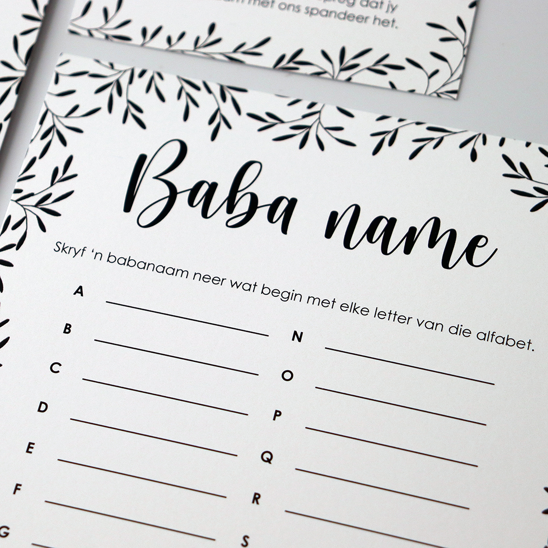 MauveDesign baby shower game, Baby names, baba name