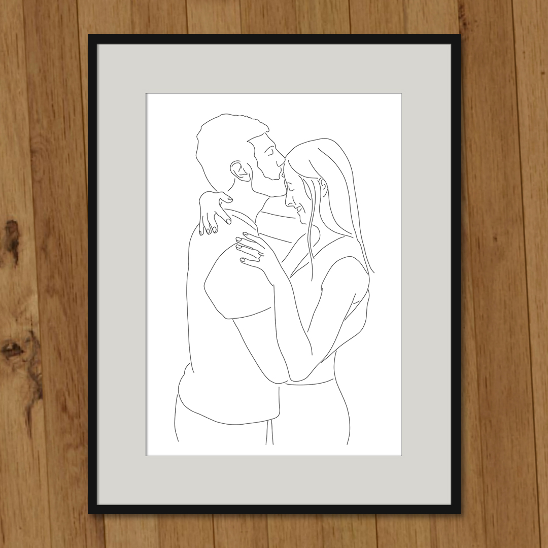 Custom line drawing Portrait