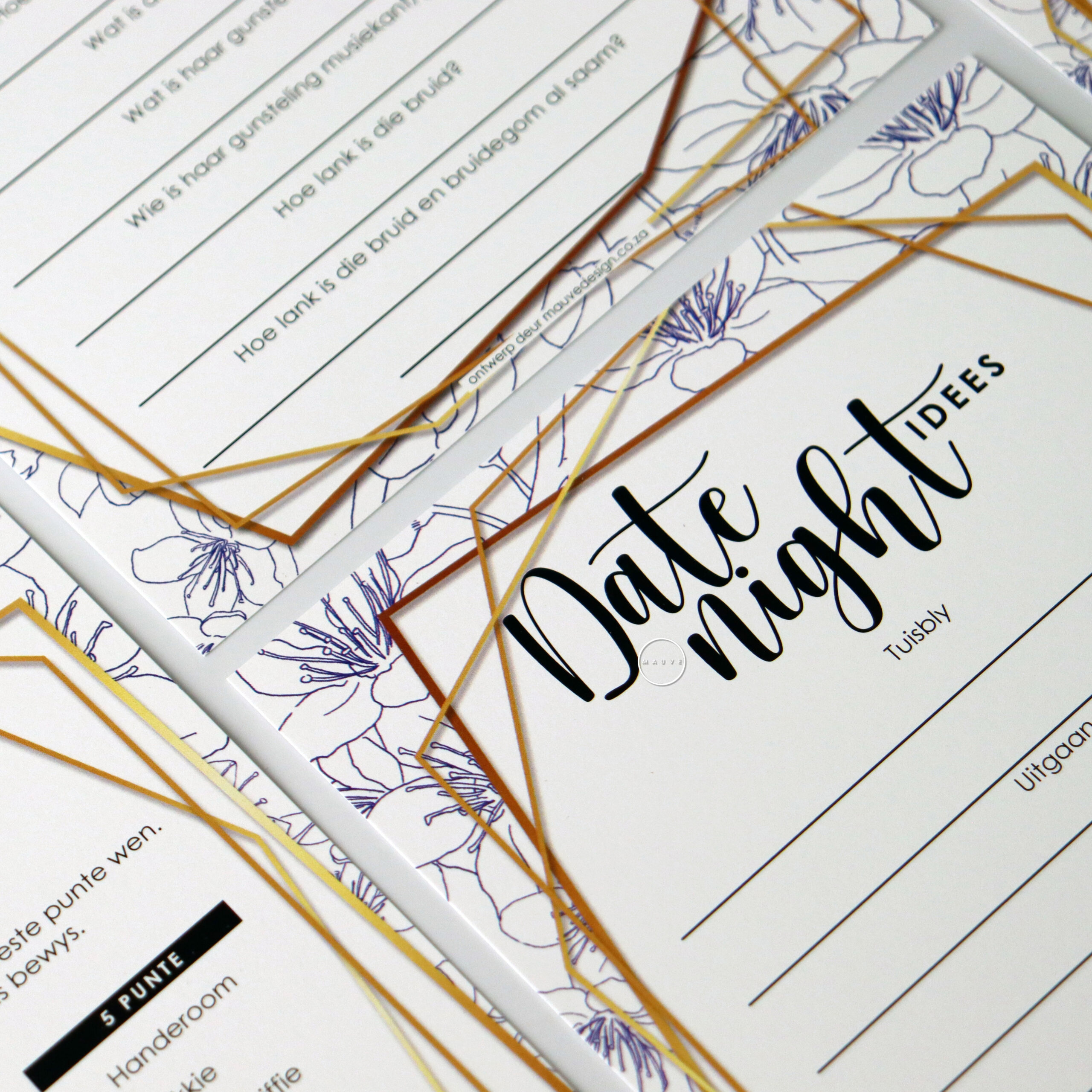 MauveDesign baby shower kitchen tea game, Date night ideas