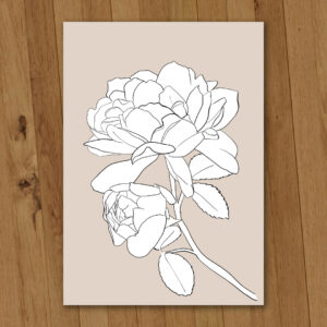 MauveDesign | Roses | Line drawing